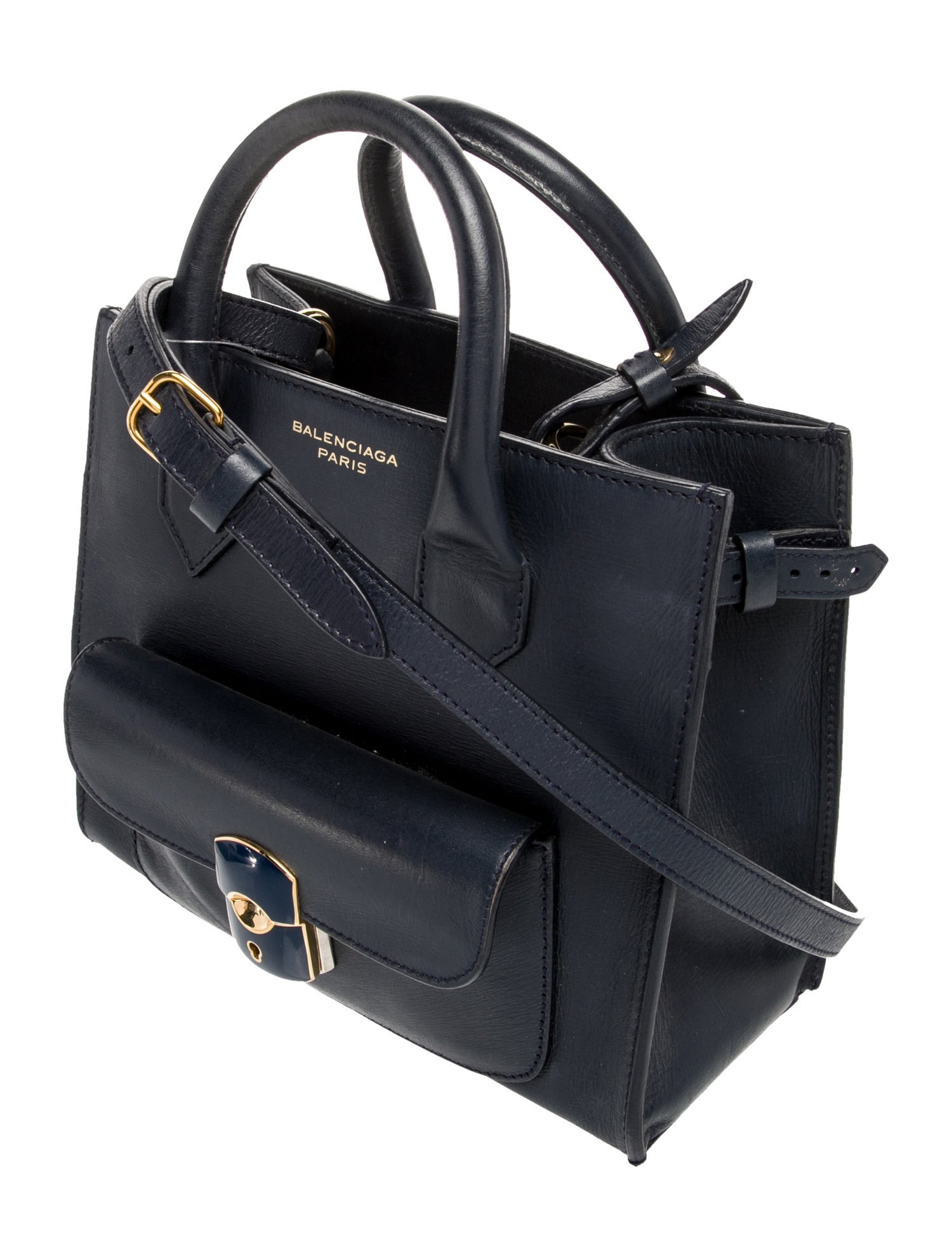 Balenciaga Leather Padlock All Afternoon Mini